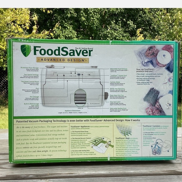 Food Saver Advanced Design Food Sealer Vacuum Sealer V2440 Original Box - Picture 3 of 11